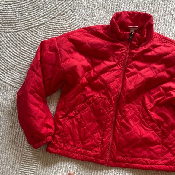 Zella Vibrant Red Quilted Puffer Jacket - Picture 4 of 10